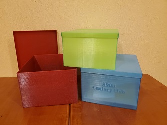 3D printed qsl card boxes
