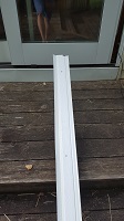 outside view of the patio door feedthrough board